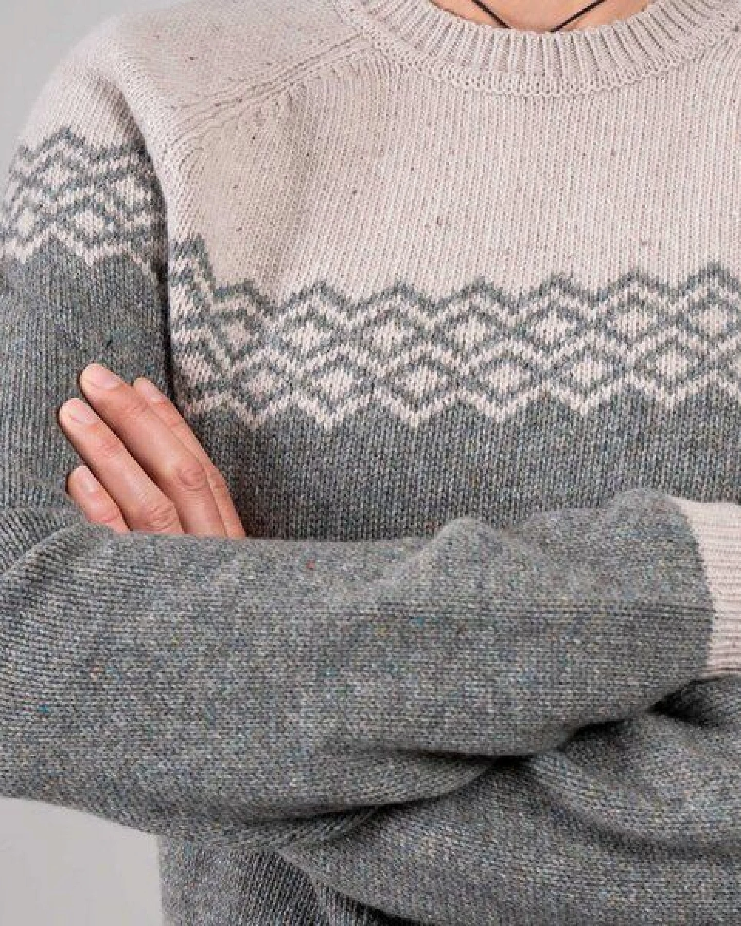 Adele Bergzauber Eco Woll-Strickpullover Edda – Ansicht 3