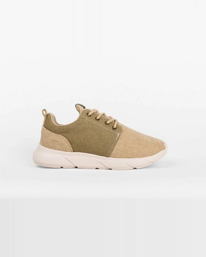 8000Kicks Explorer V2 Beige und Grün - Wasserdichte Hanfschuhe