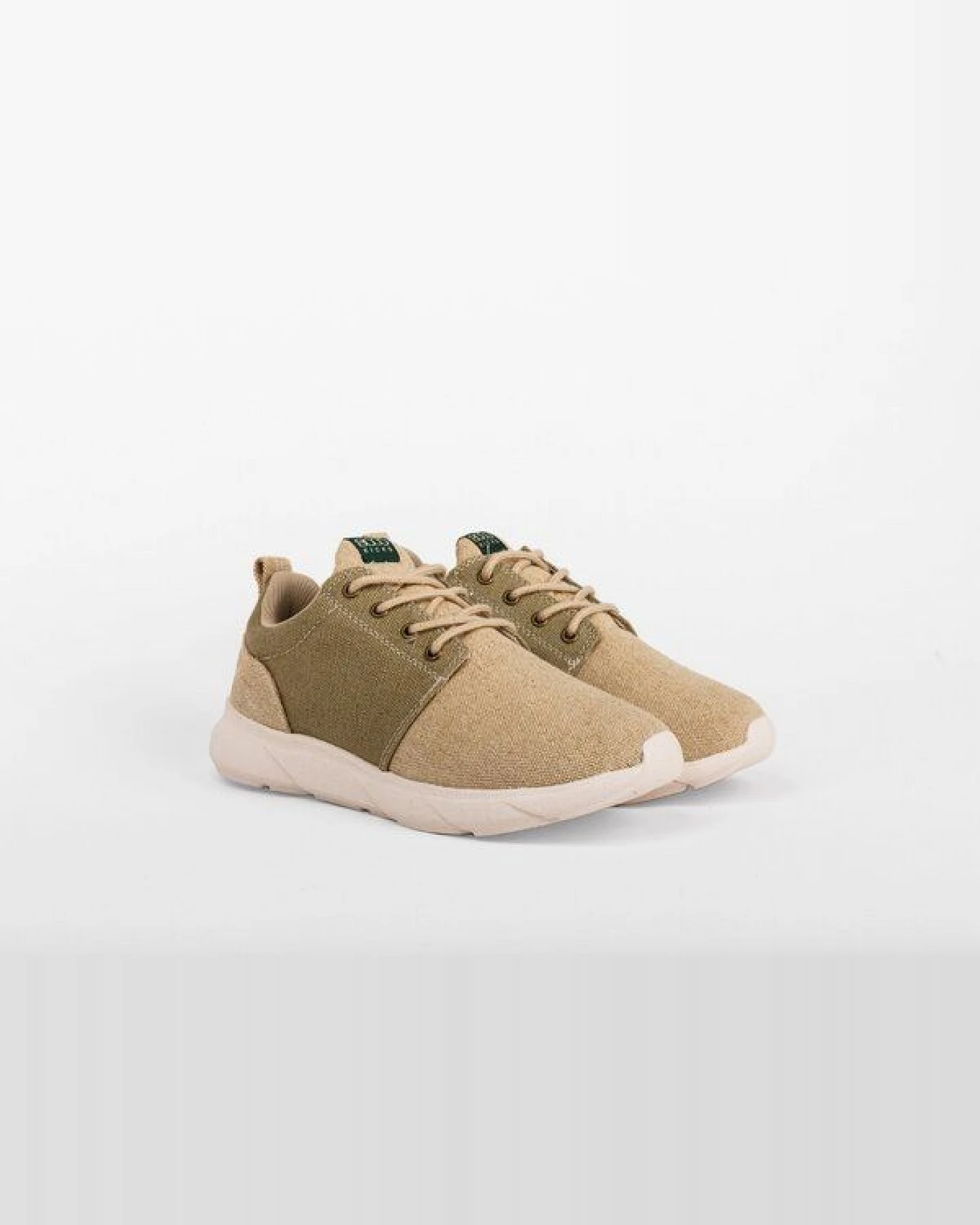 8000Kicks Explorer V2 Beige und Grün - Wasserdichte Hanfschuhe – Ansicht 2
