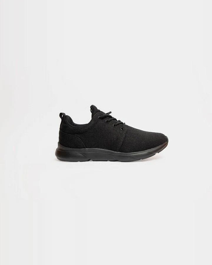 8000Kicks Explorer V2 Vollschwarz - Wasserdichte Hanfschuhe