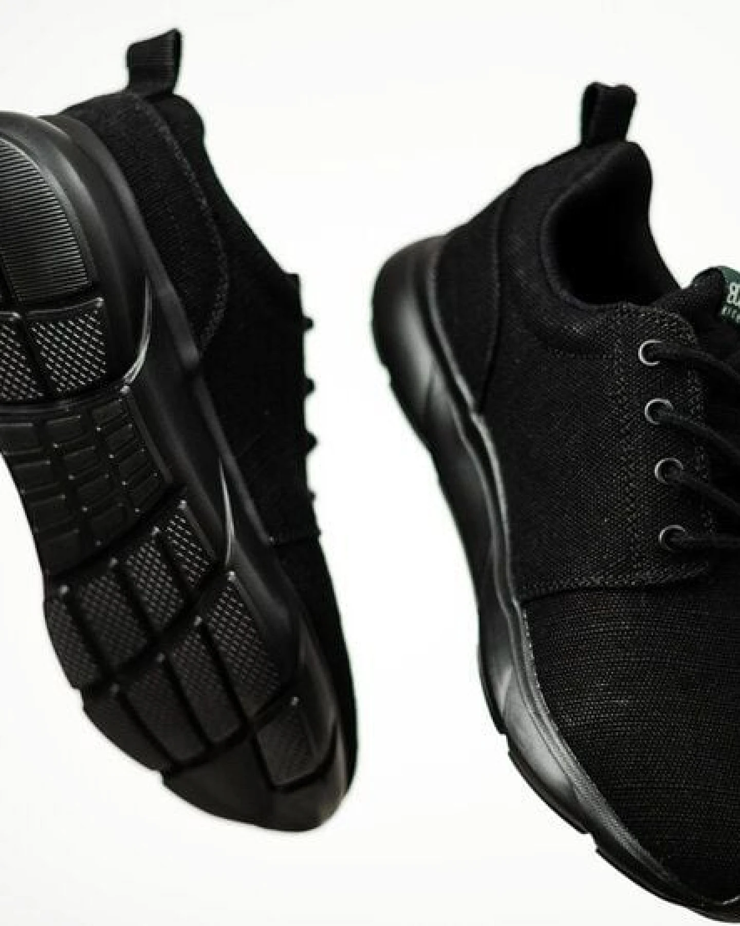 8000Kicks Explorer V2 Vollschwarz - Wasserdichte Hanfschuhe – Ansicht 4