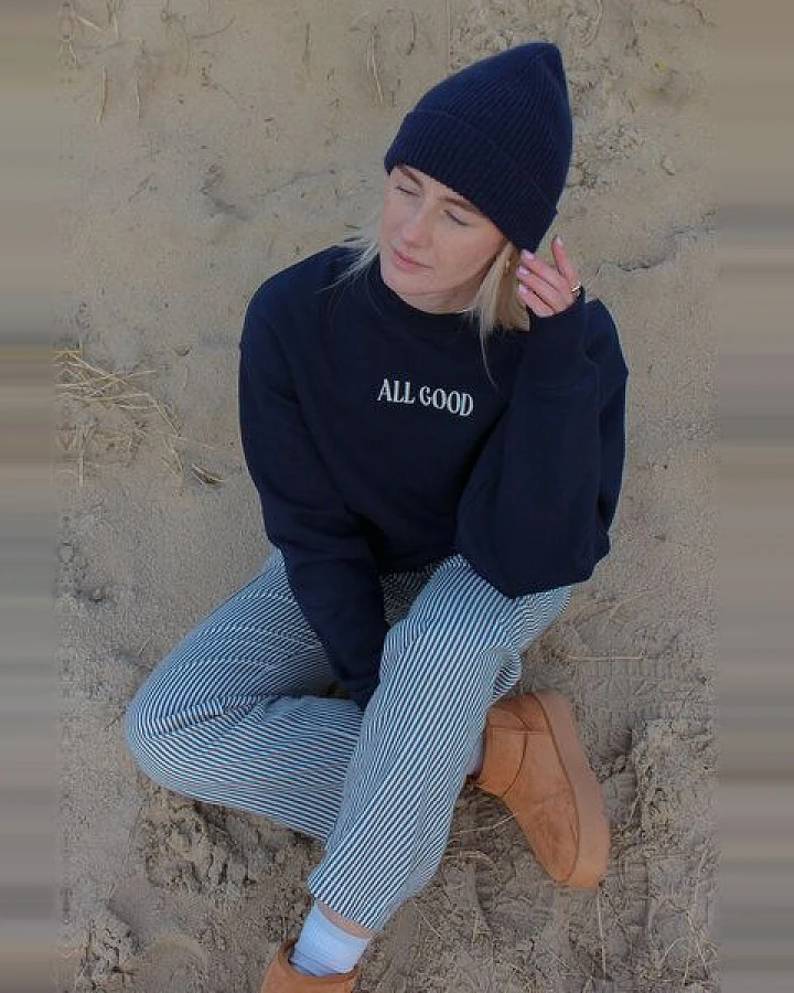 LITSCHI DESIGNS ALL GOOD SWEATER NAVY