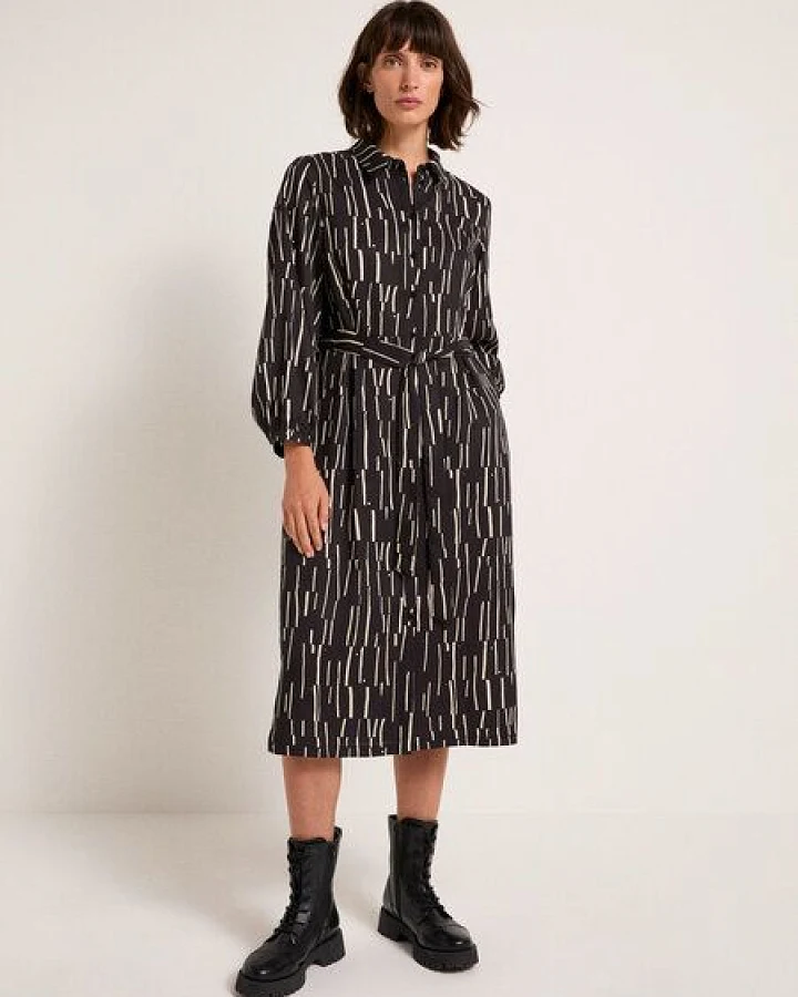 LANIUS Midikleid Print Irregular aus TENCEL Lyocell