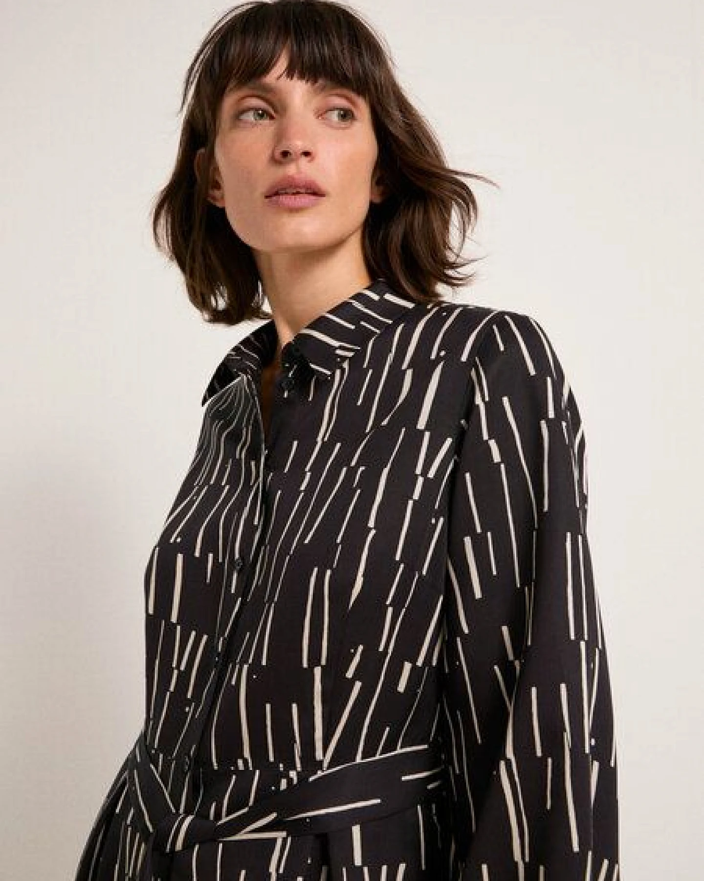 LANIUS Midikleid Print Irregular aus TENCEL Lyocell – Ansicht 3