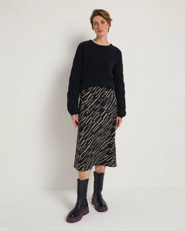 LANIUS Midirock Print Irregular aus TENCEL Lyocell