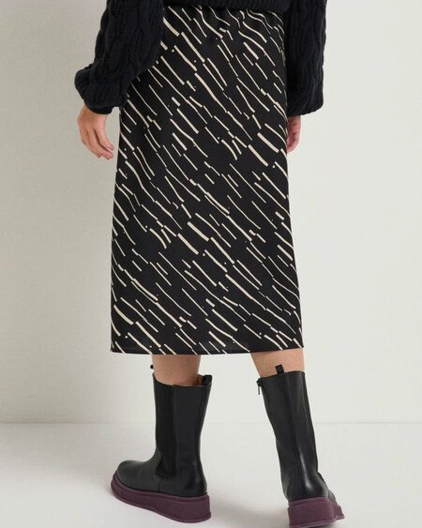 LANIUS Midirock Print Irregular aus TENCEL Lyocell – Ansicht 4