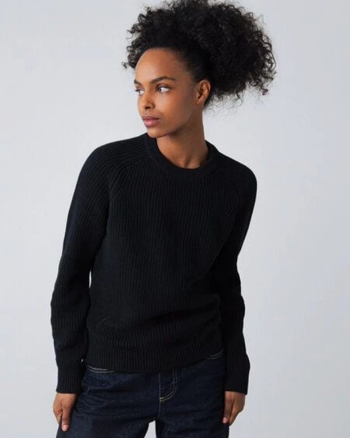 Honest Basics Damen Strickpullover aus 100% Bio-Baumwolle