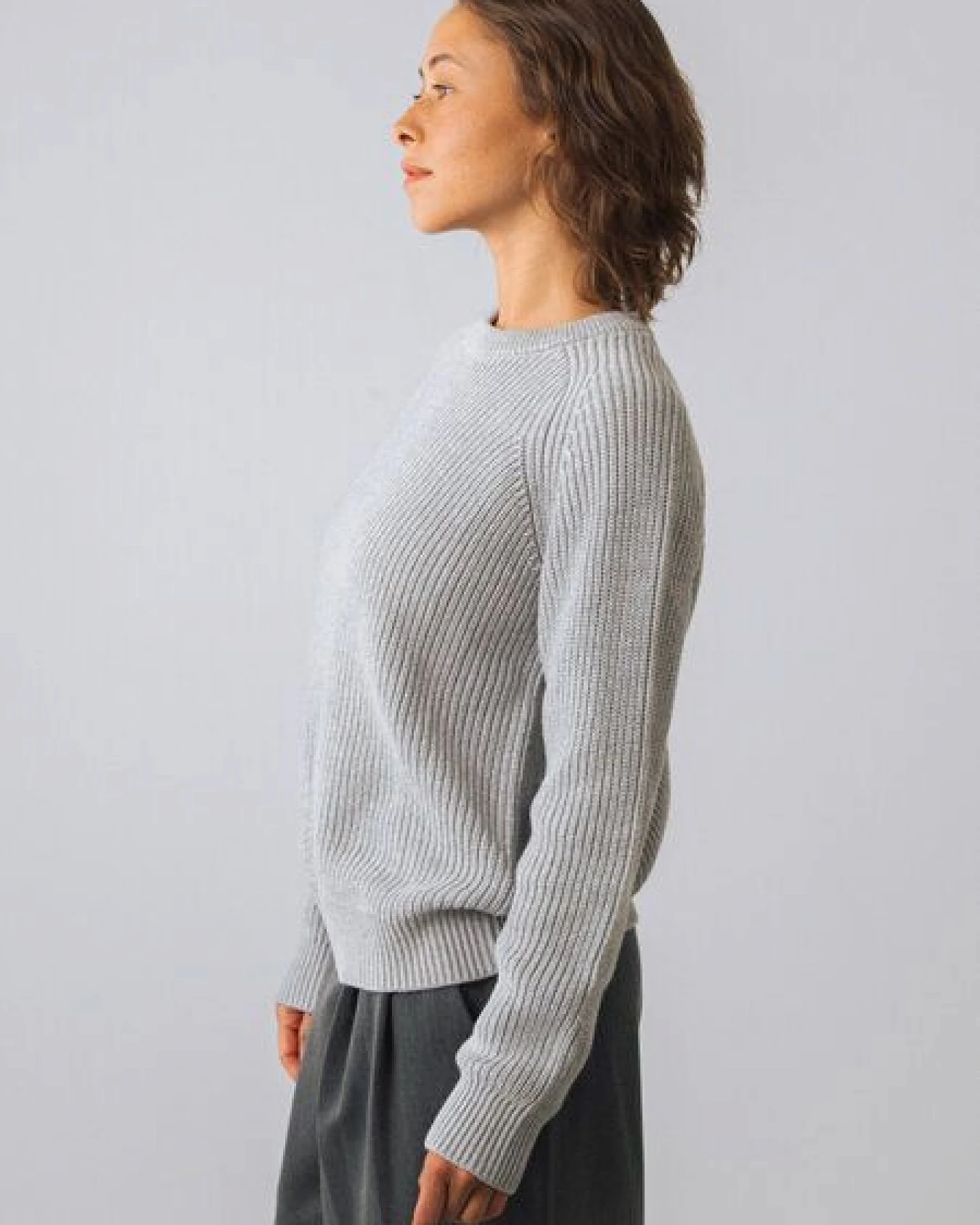 Honest Basics Damen Strickpullover aus 100% Bio-Baumwolle – Ansicht 3