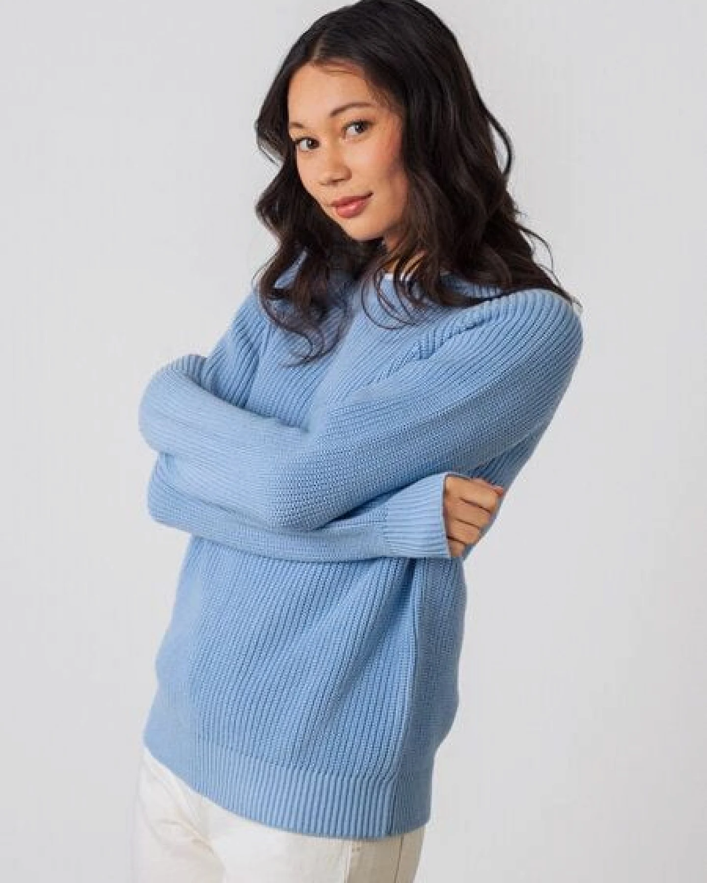 Honest Basics Damen Strickpullover aus 100% Bio-Baumwolle – Ansicht 4