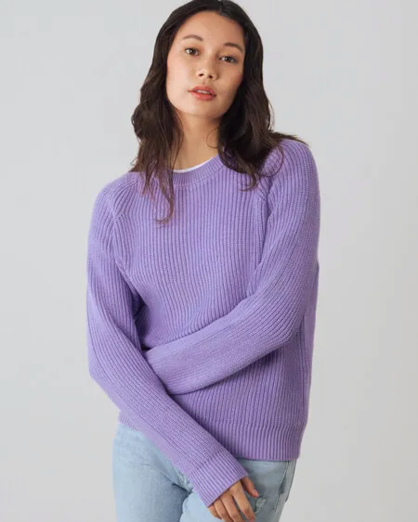 Honest Basics Damen Strickpullover aus 100% Bio-Baumwolle – Ansicht 2