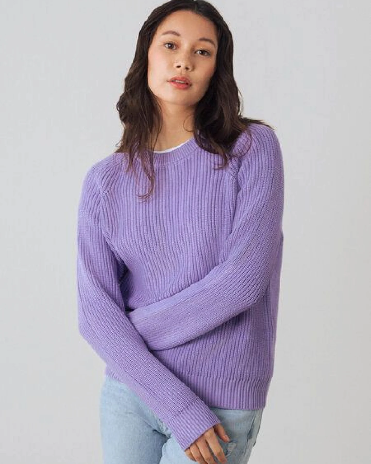Honest Basics Damen Strickpullover aus 100% Bio-Baumwolle – Ansicht 2