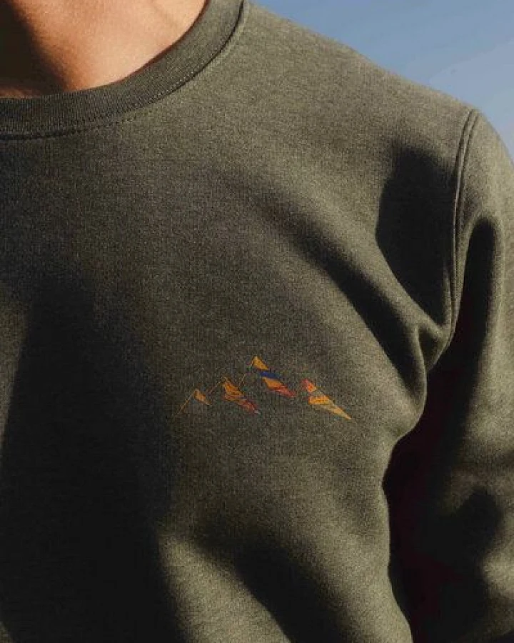 Kultgut Biofair - Supersoft Sweatshirt - Pullover / Little Mountain Landscape