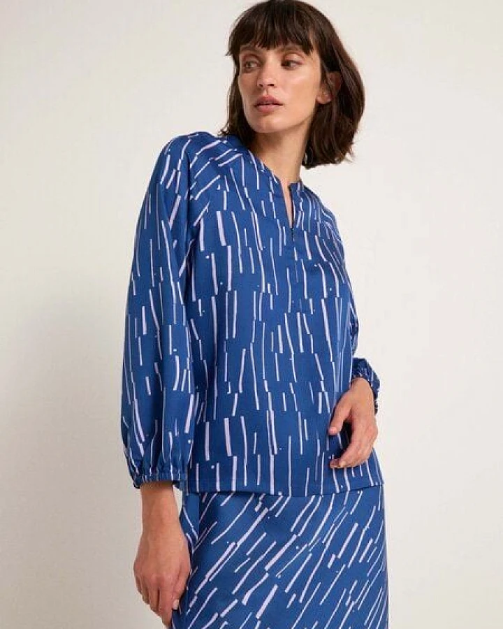 LANIUS Bluse Print Irregular aus TENCEL Lyocell