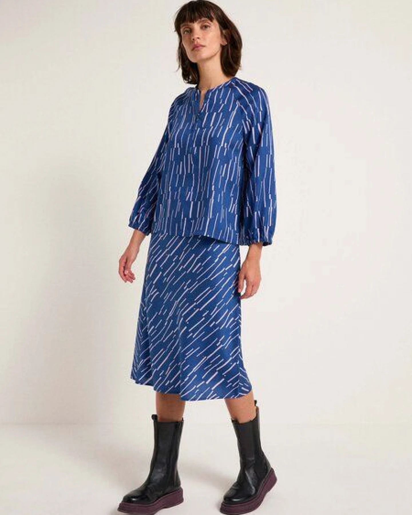 LANIUS Bluse Print Irregular aus TENCEL Lyocell – Ansicht 2