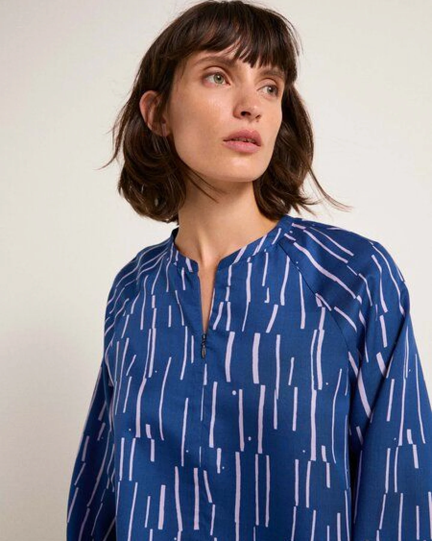 LANIUS Bluse Print Irregular aus TENCEL Lyocell – Ansicht 3