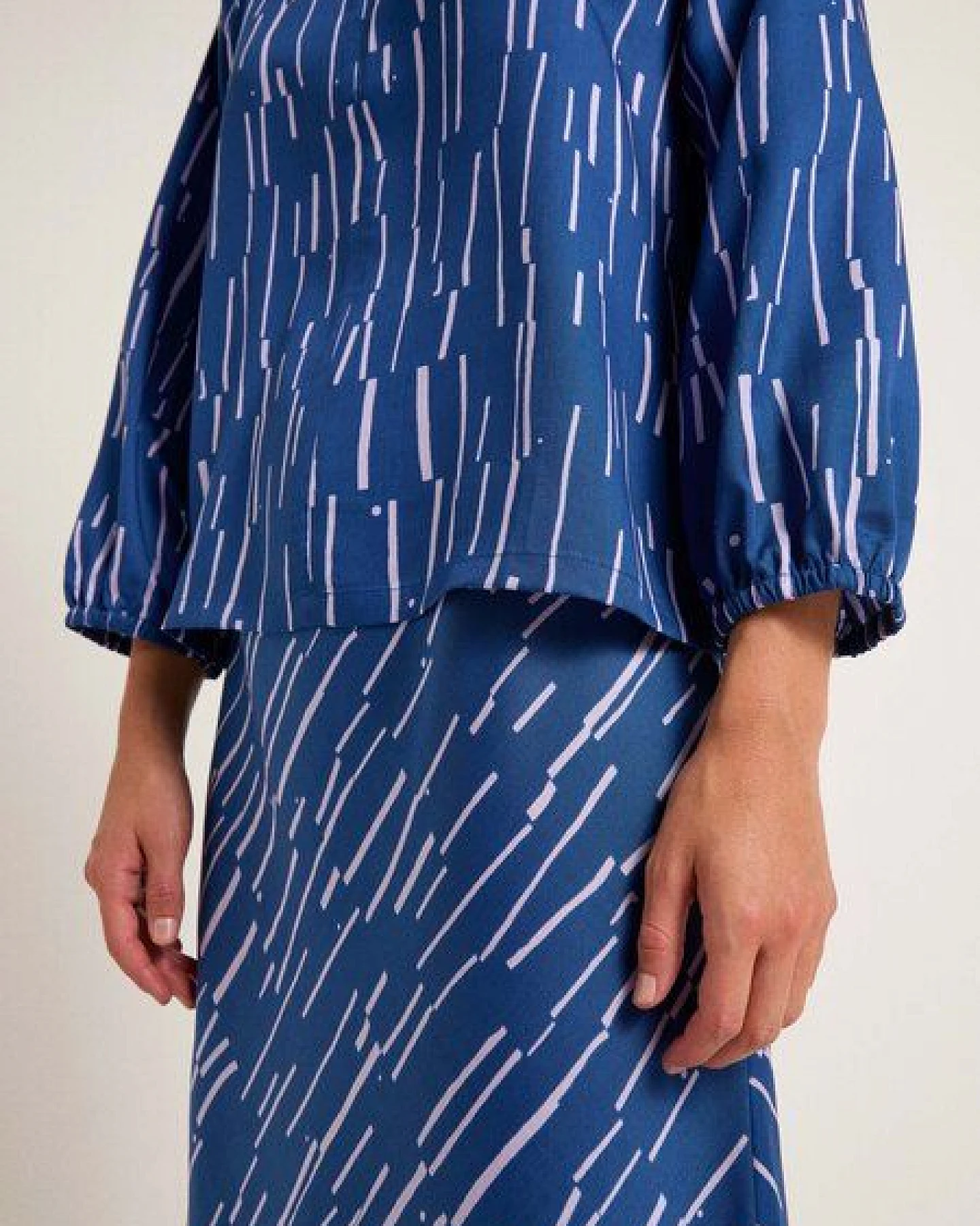 LANIUS Bluse Print Irregular aus TENCEL Lyocell – Ansicht 4