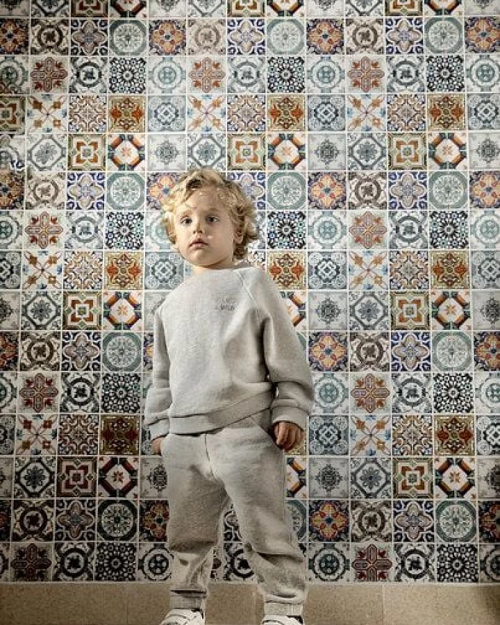 PETER JO Hose Bean Grey aus Bio-Fleece