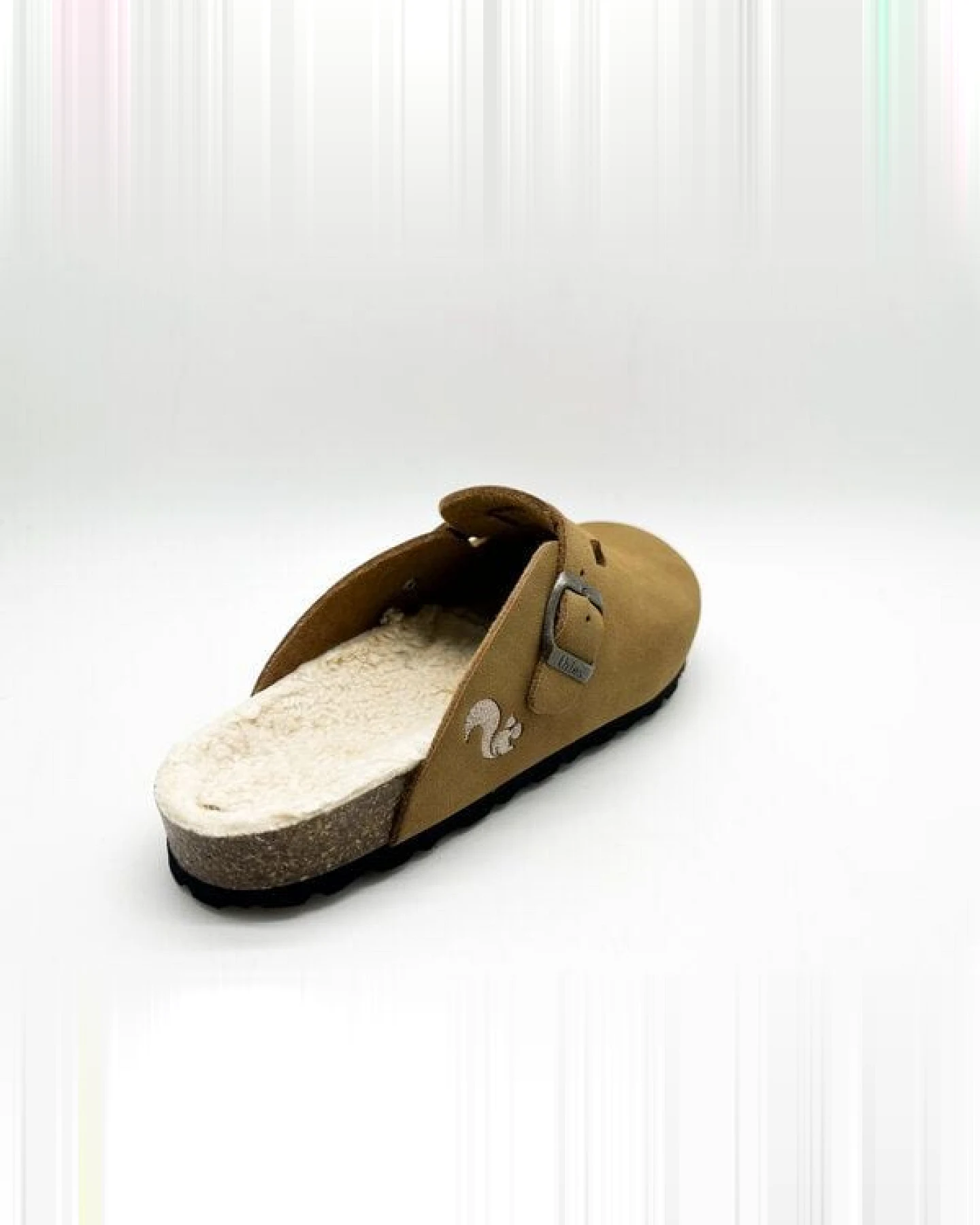 Vegane thies ® Eco Bio Warm Clogs aus rec. PET mit Kork-Tieffussbett – Ansicht 4