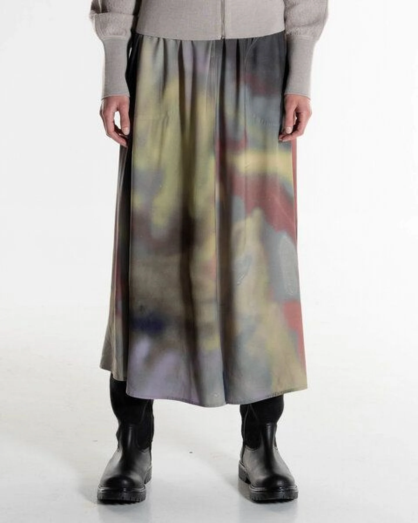 Alma & Lovis Maxi-Rock mit Allover-Print aus Viskose (LENZING ECOVERO) – Ansicht 2