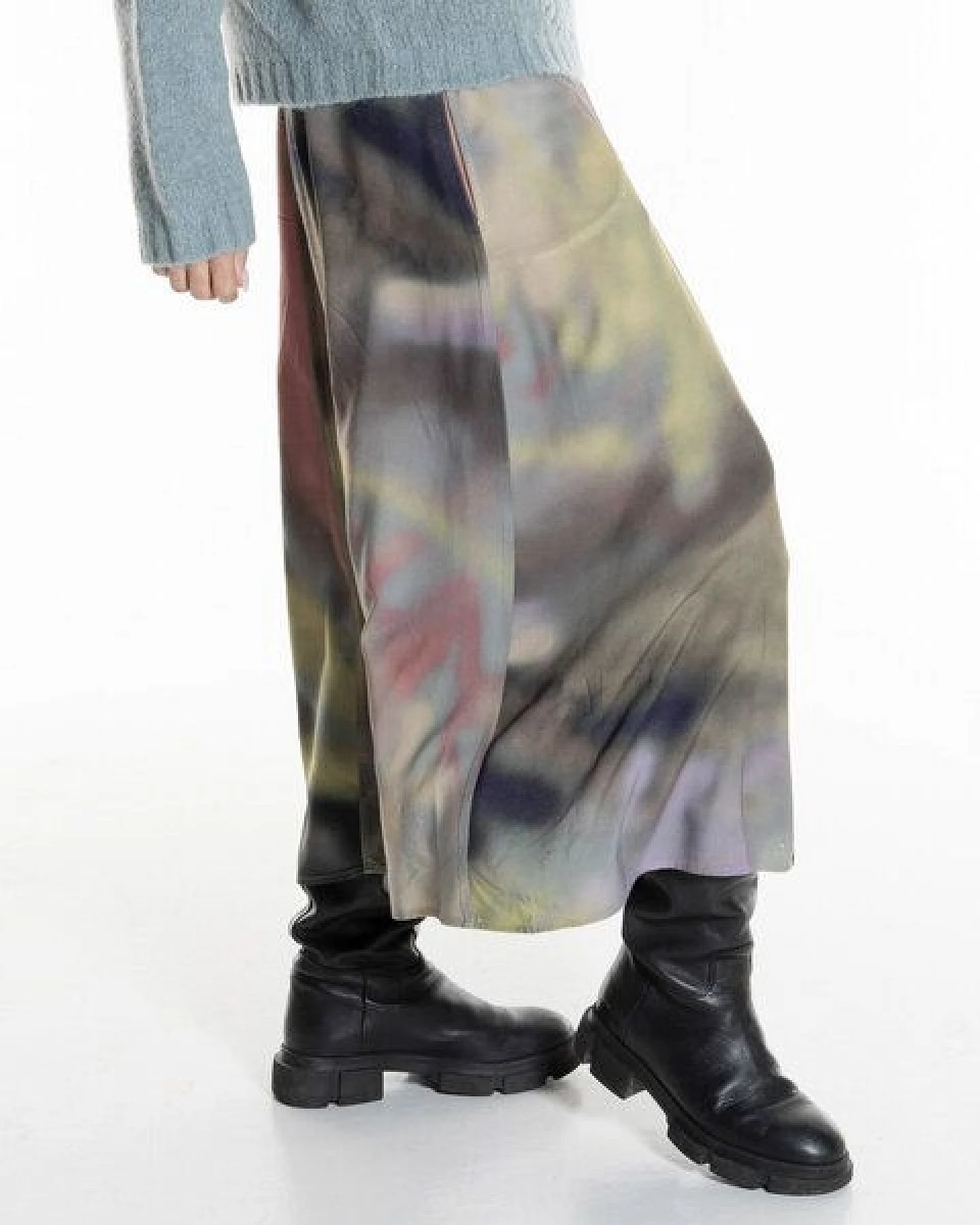 Alma & Lovis Maxi-Rock mit Allover-Print aus Viskose (LENZING ECOVERO) – Ansicht 3