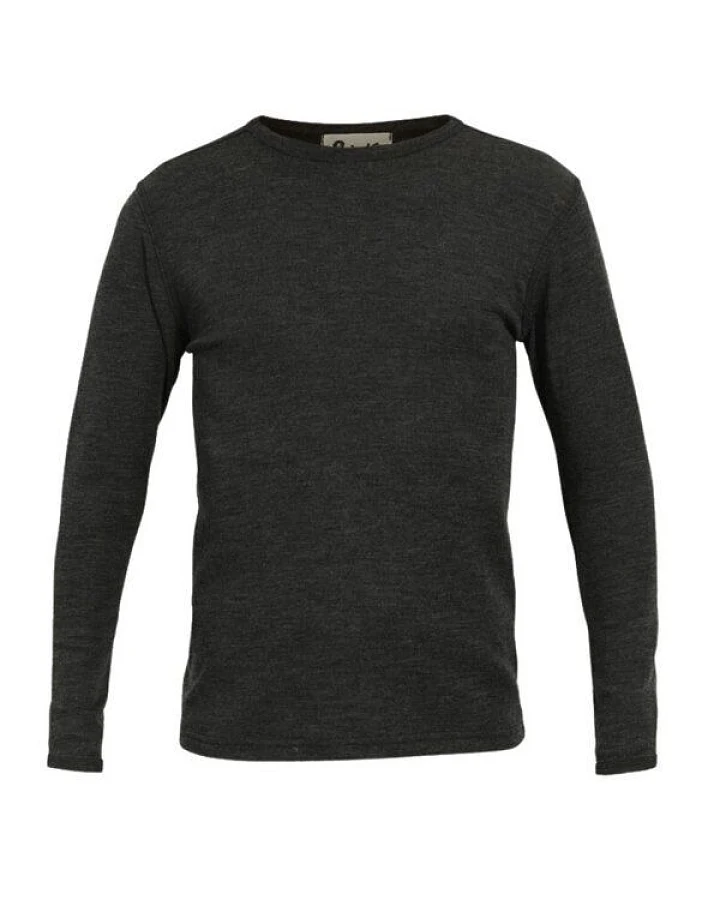 Jalfe Herren-Longsleeve Wolle melange
