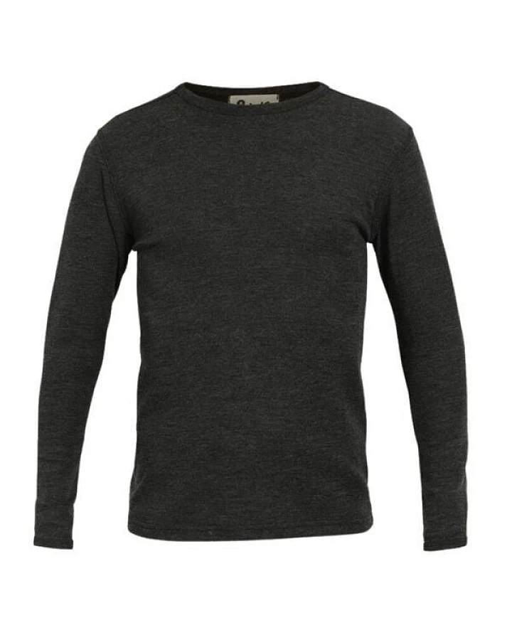 Jalfe Herren-Longsleeve Wolle melange