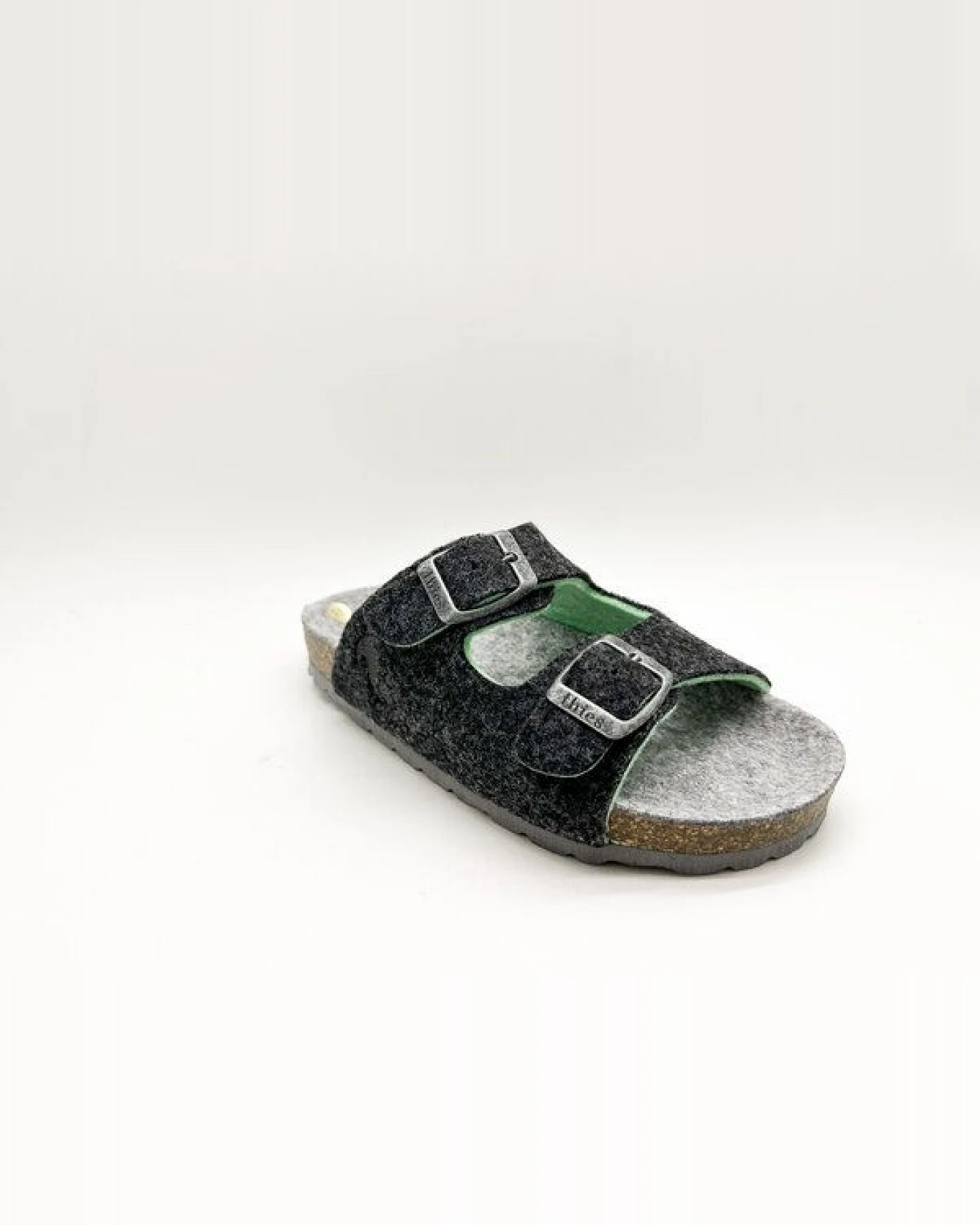 Vegane "thies ® Kids PET Sandale" aus weichem Filz – Ansicht 2