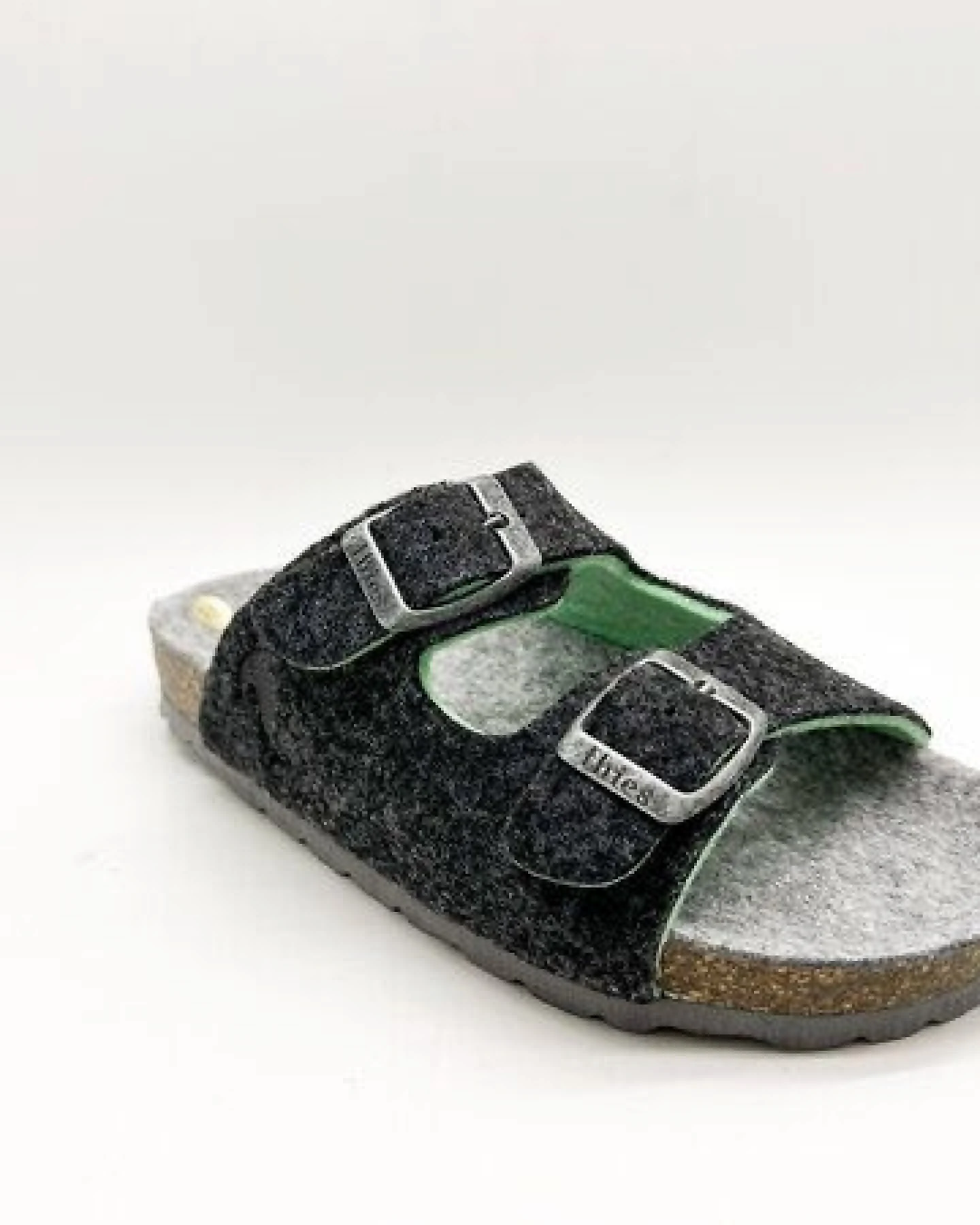 Vegane "thies ® Kids PET Sandale" aus weichem Filz – Ansicht 2