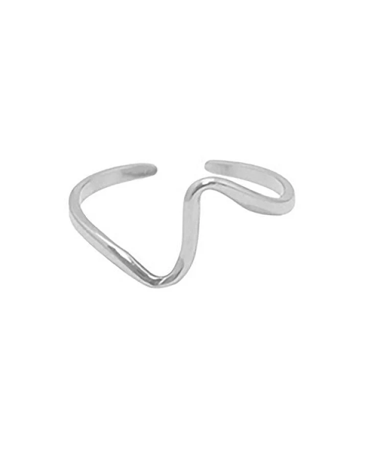 Größenverstellbarer WAVE Ring ca. Ø 17 - 19mm von Elektropulli