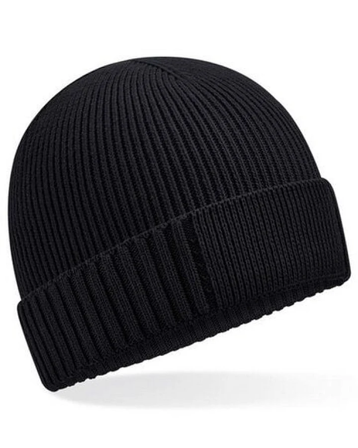 Beechfield Damen / Herren Patch-Mütze aus Bio-Baumwolle