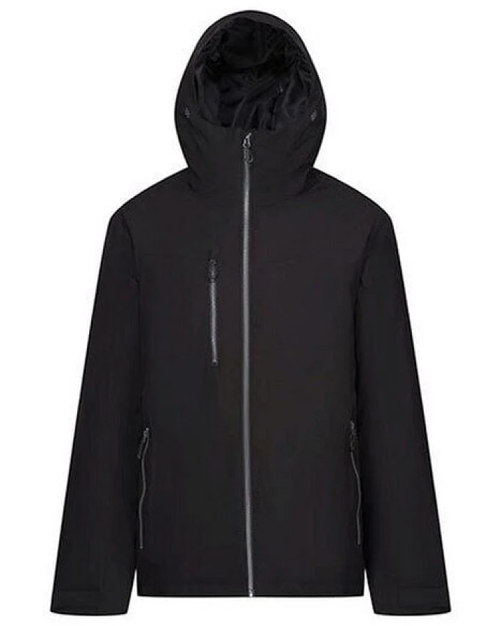 Regatta Professional Herren Wasserdichte gefütterte Softshelljacke mit Kapuze Recycled kontrastfarbene Reißverschlüsse