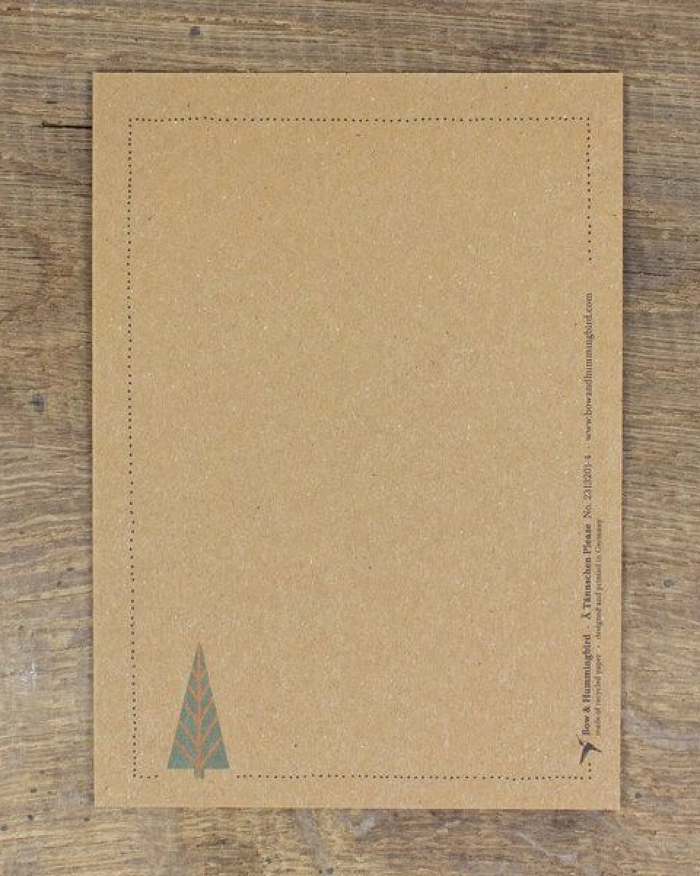 Bow & Hummingbird Postkarte „Ä Tännschen Please“, wahlweise mit Briefumschlag – Ansicht 2