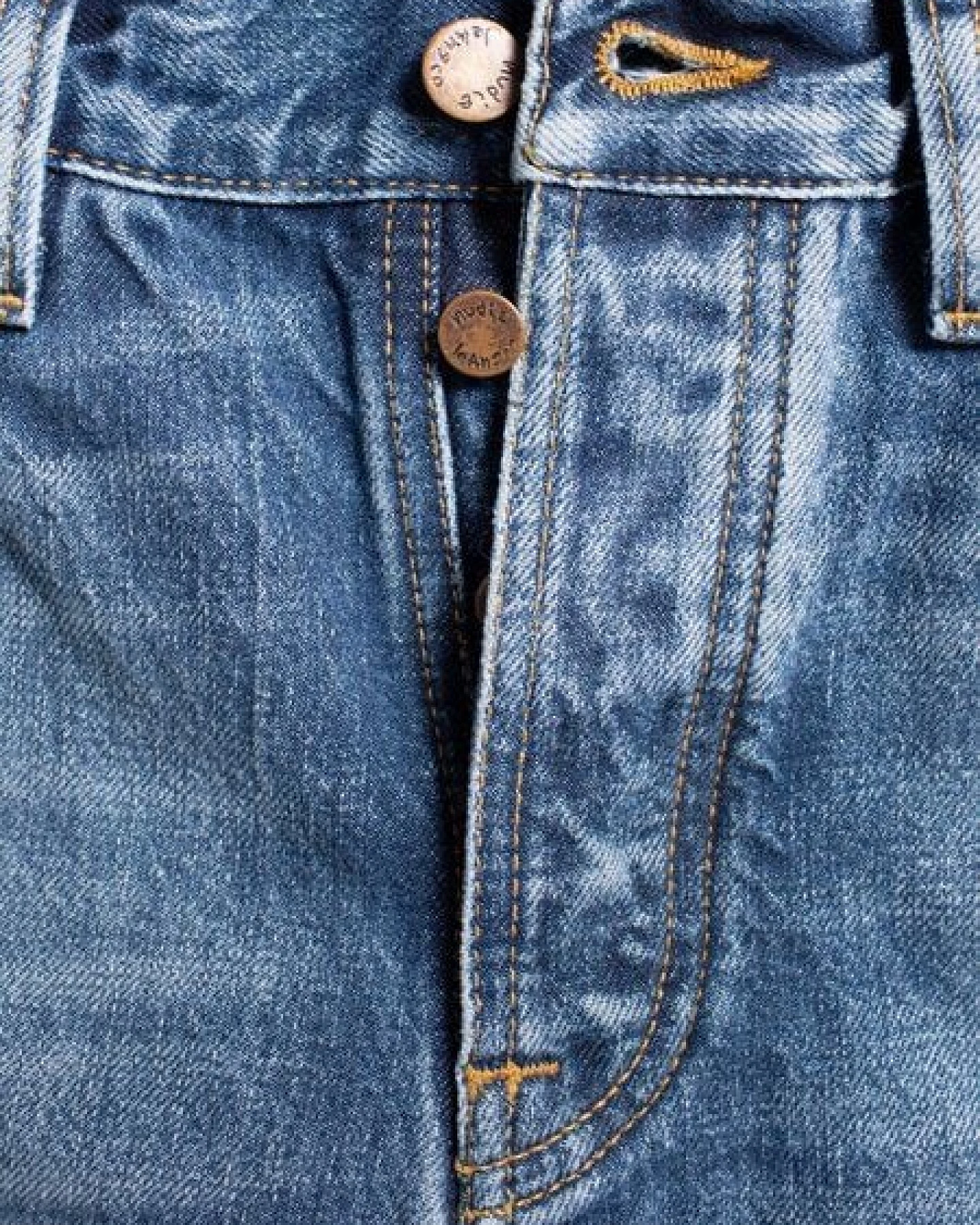 Nudie Jeans Straight Fit Jeans Steady Eddie II - Blue Tornado – Ansicht 3