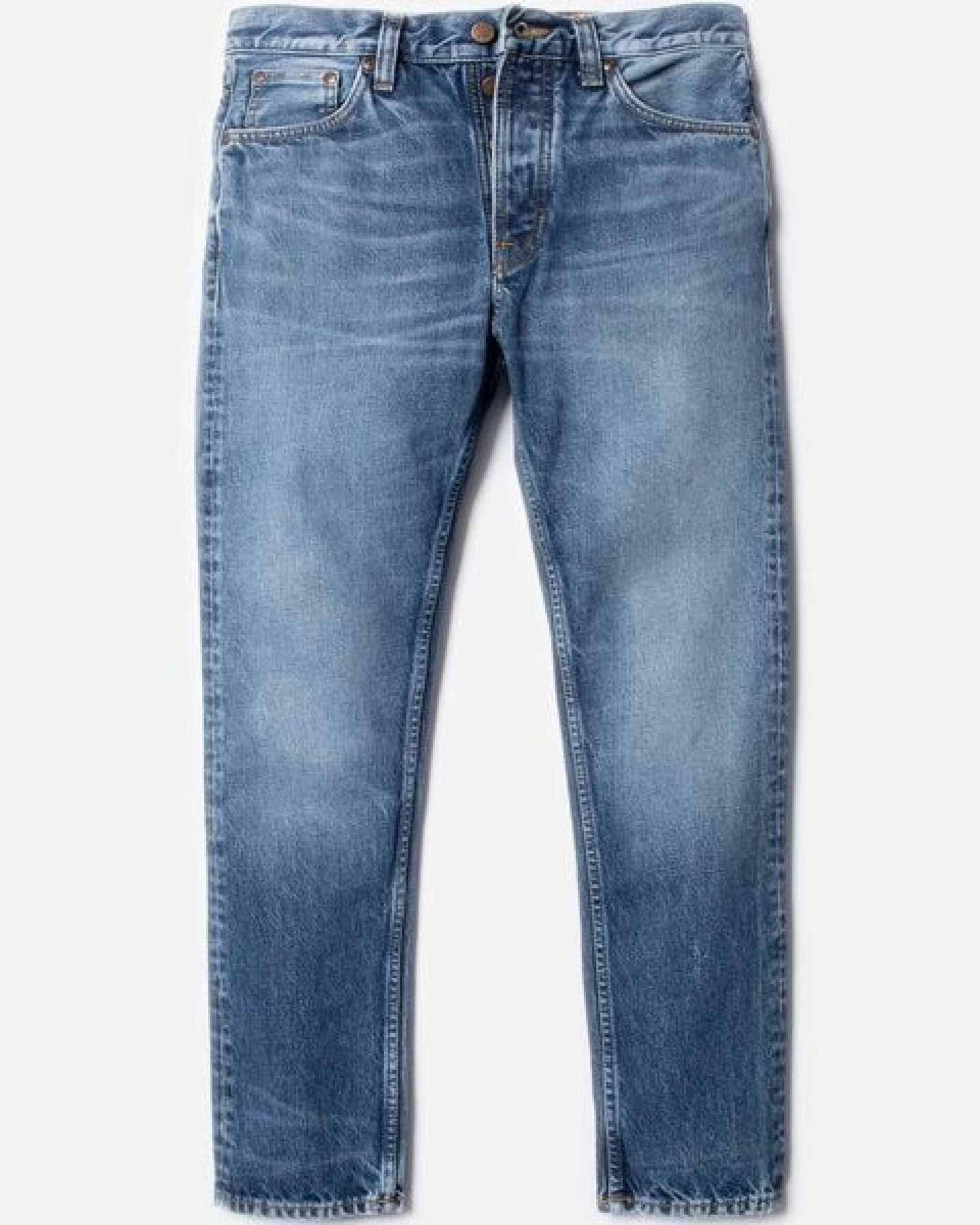 Nudie Jeans Straight Fit Jeans Steady Eddie II - Blue Tornado – Ansicht 4