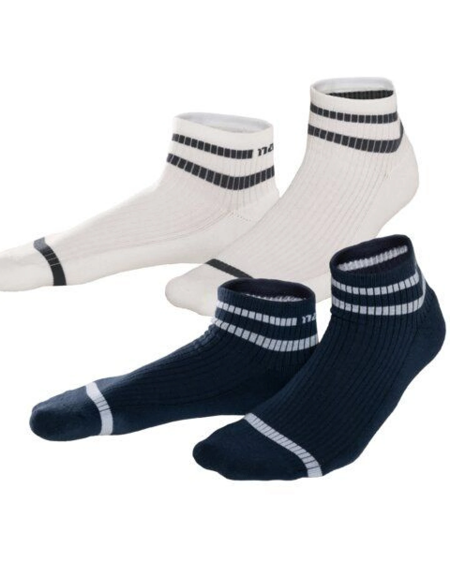 Living Crafts Hohe Sneaker-Socken, 2er Pack - ORELL – Ansicht 3