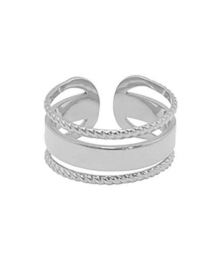 Größenverstellbarer BOLD TRIPLE Ring ca. Ø 17 - 19mm von Elektropulli