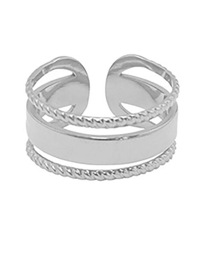 Größenverstellbarer BOLD TRIPLE Ring ca. Ø 17 - 19mm von Elektropulli