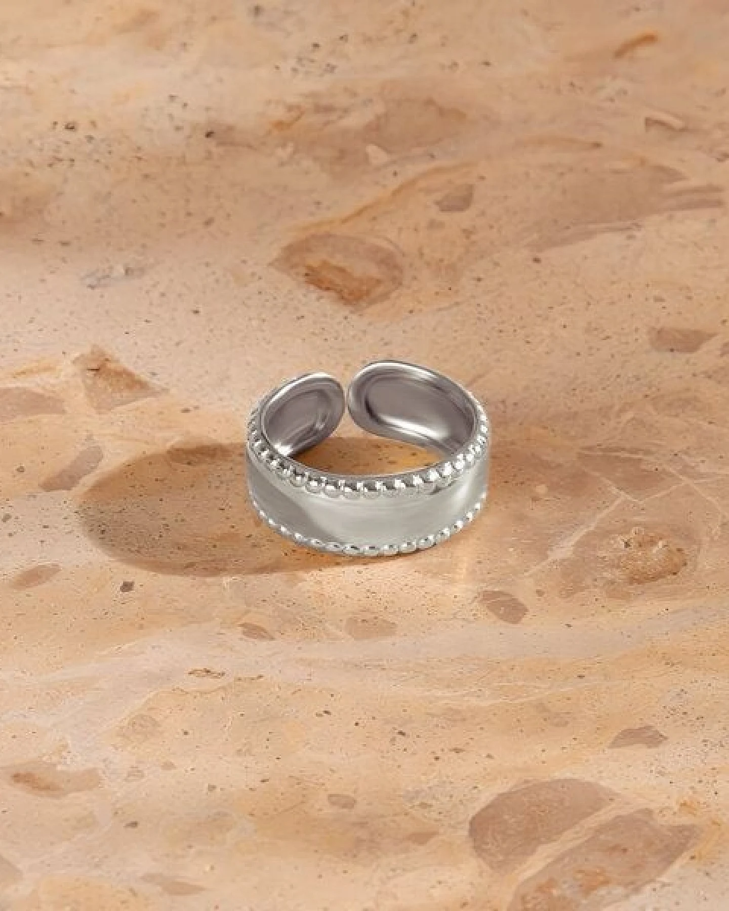Größenverstellbarer BOLD TRIPLE Ring ca. Ø 17 - 19mm von Elektropulli – Ansicht 3