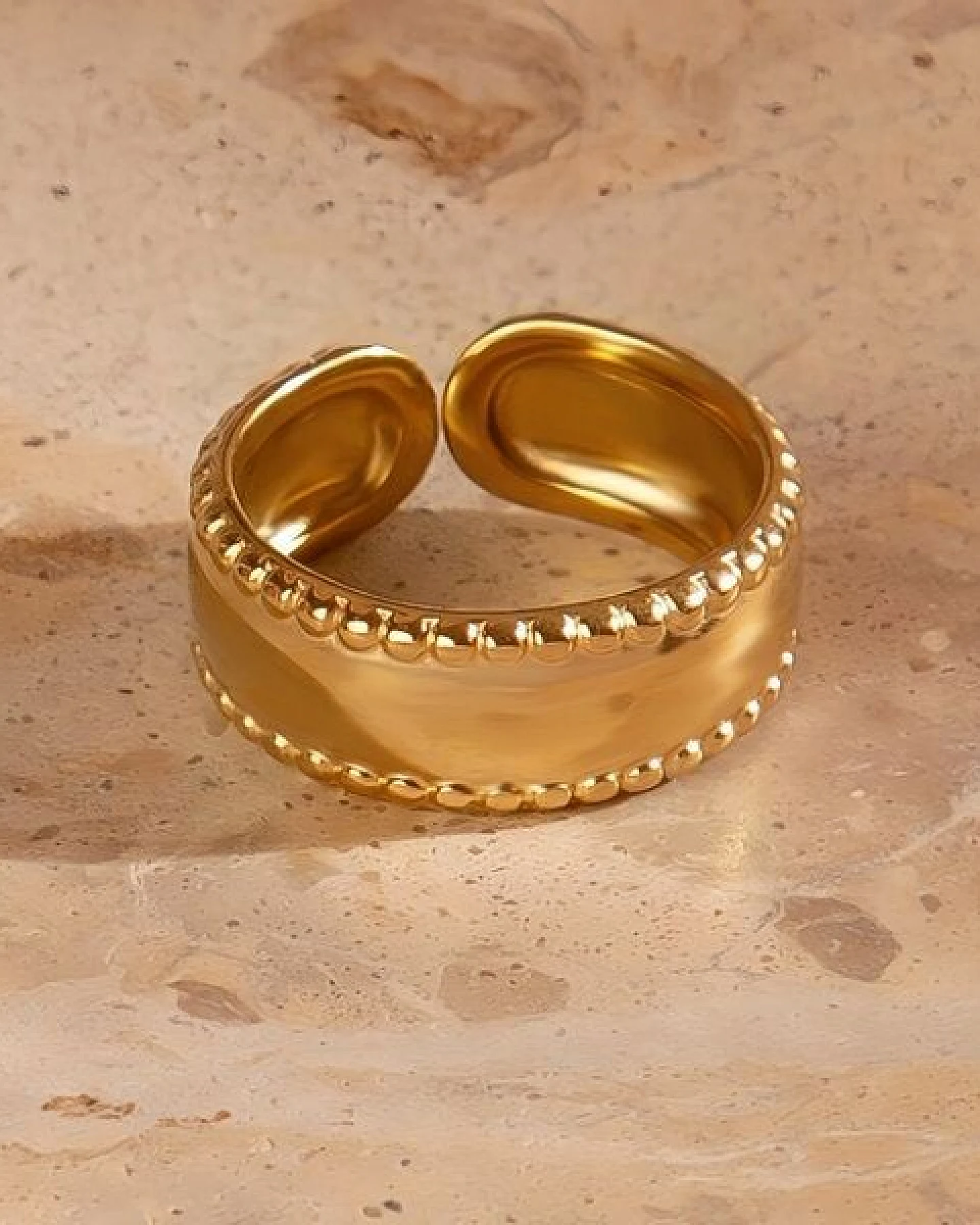 Größenverstellbarer BOLD TRIPLE Ring ca. Ø 17 - 19mm von Elektropulli – Ansicht 2