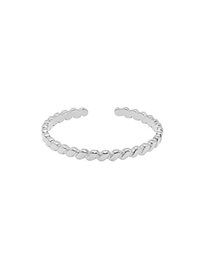 Größenverstellbarer FINE LINES Ring ca. Ø 17 - 19mm von Elektropulli