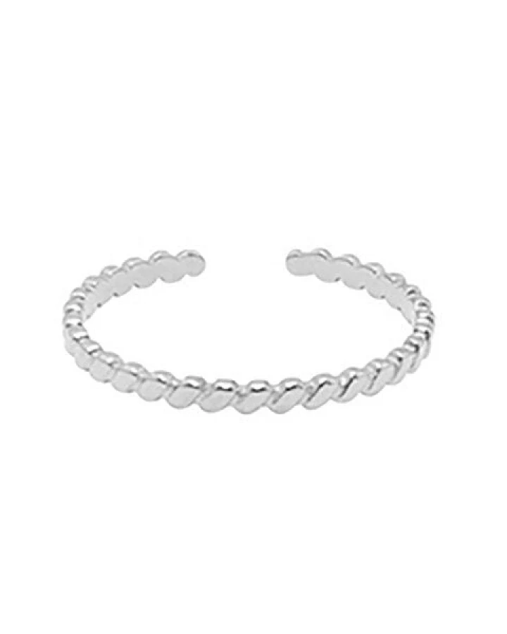 Größenverstellbarer FINE LINES Ring ca. Ø 17 - 19mm von Elektropulli