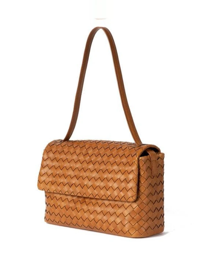 O MY BAG Kenzie Tasche aus gewobenem Leder
