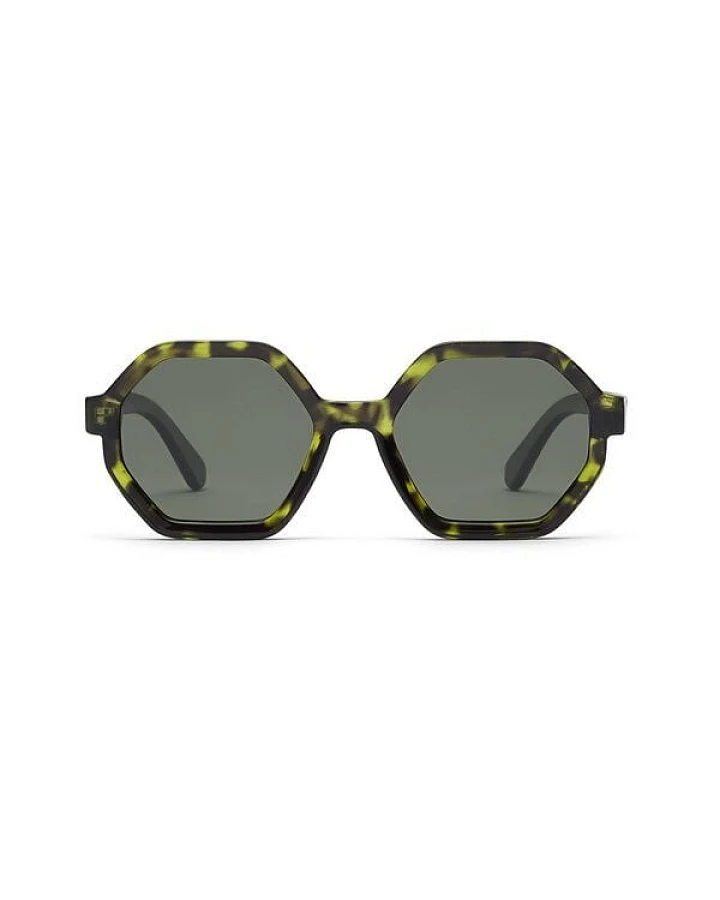 TAKE A SHOT Octagonale Sonnenbrille Buddha Jumps: Across Dimensions polarisiert