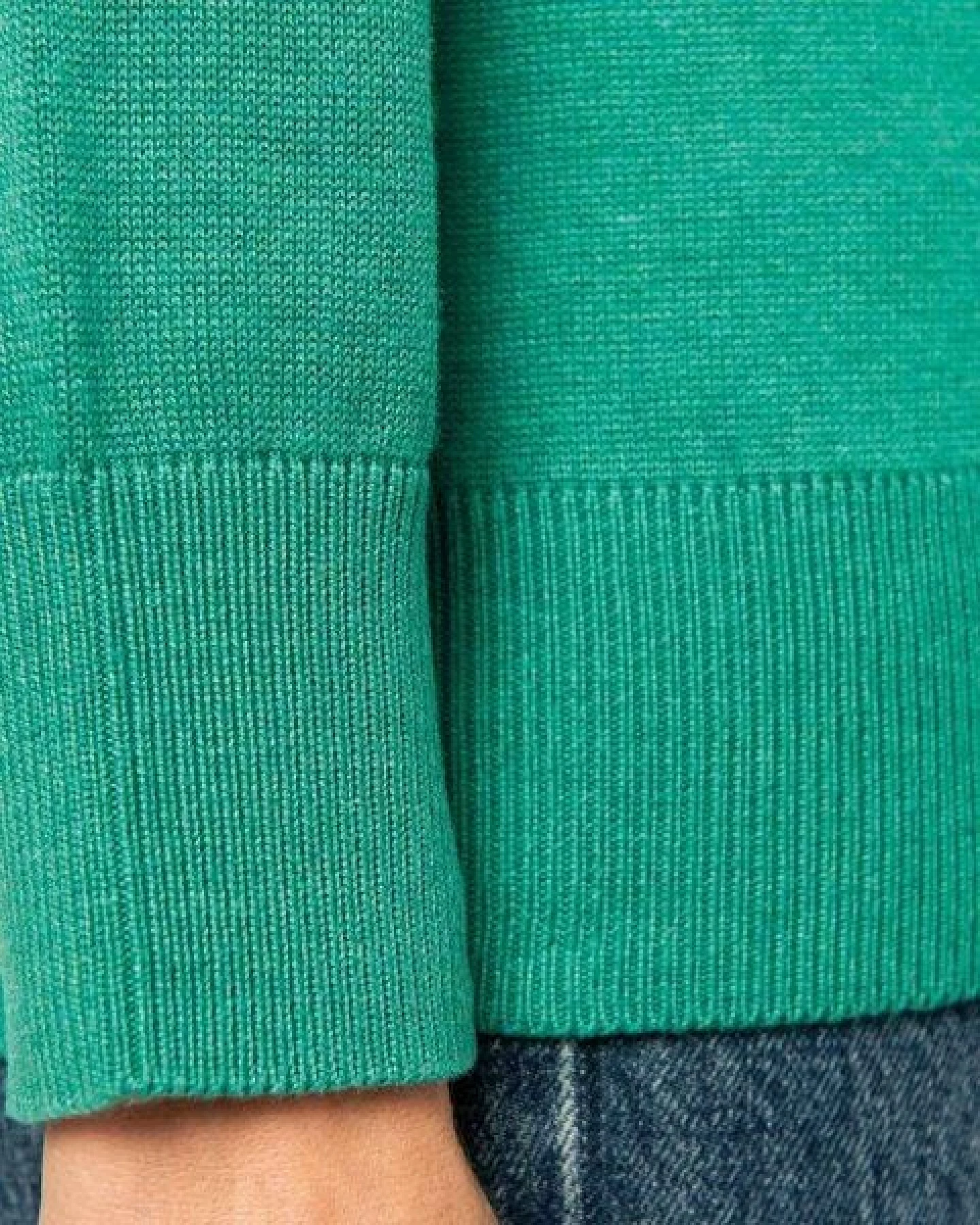 YTWOO Damenpullover mit V-Ausschnitt aus Bio-Baumwolle und Lyocell TENCEL – Ansicht 4