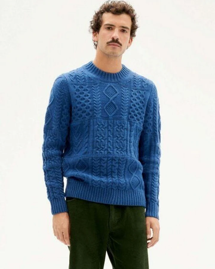 thinking mu weiches Sweatshirt - Rasta Knitted Sweater - aus Wolle (bio)