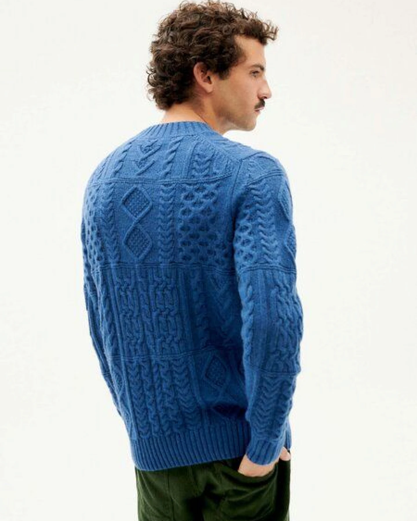thinking mu weiches Sweatshirt - Rasta Knitted Sweater - aus Wolle (bio) – Ansicht 2
