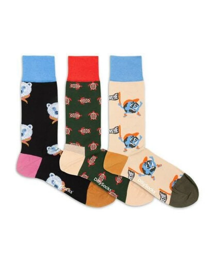 DillySocks Socken „Geschenk Set Around The World 3er Set“