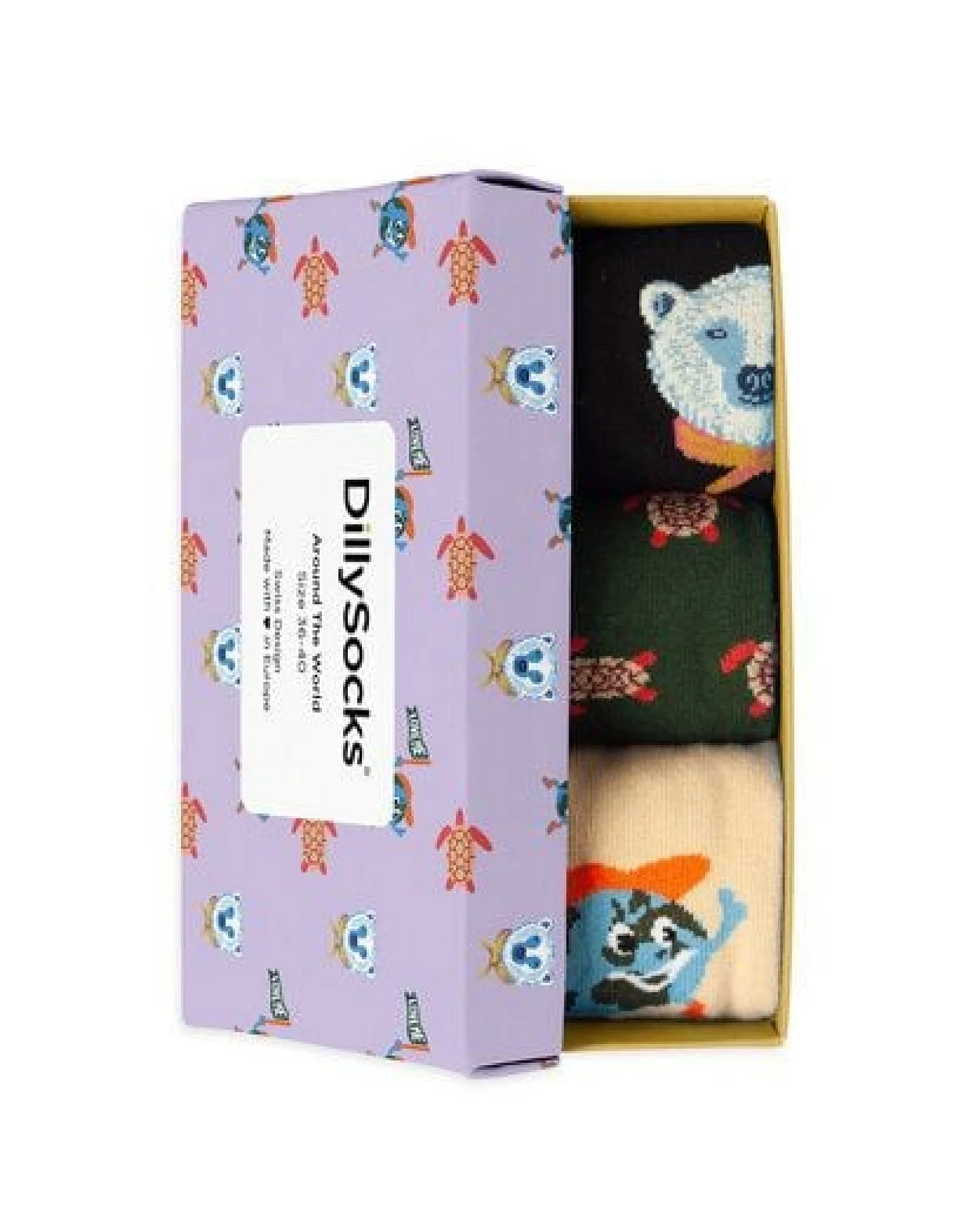 DillySocks Socken „Geschenk Set Around The World 3er Set“ – Ansicht 4