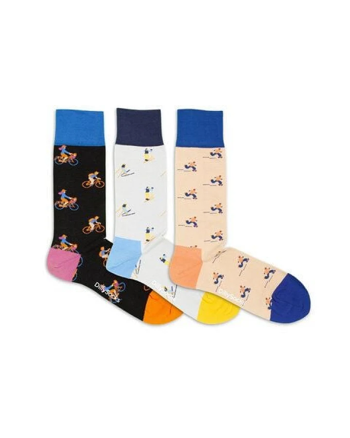 DillySocks Socken „Geschenk Set Sport All Year Around 3er Set“
