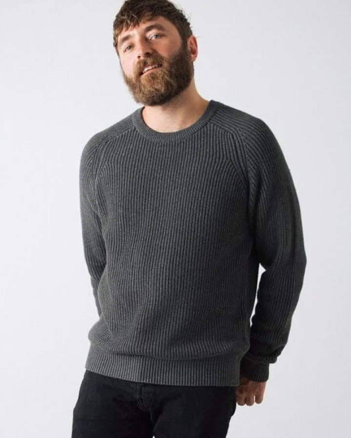 Honest Basics Herren Strickpullover aus 100% Bio-Baumwolle